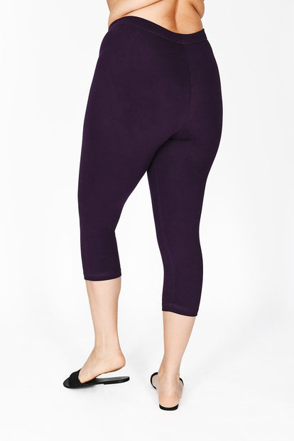 Everyday Cropped Leggings Curvy - Acai Purple