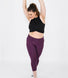Focus Cropped High Waisted Sport Leggings Curvy - Mulberry Plum