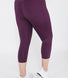Focus Cropped High Waisted Sport Leggings Curvy - Mulberry Plum