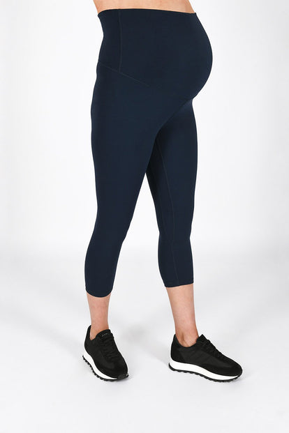 Revitalise Cropped Umstandsleggings - Navy Blue