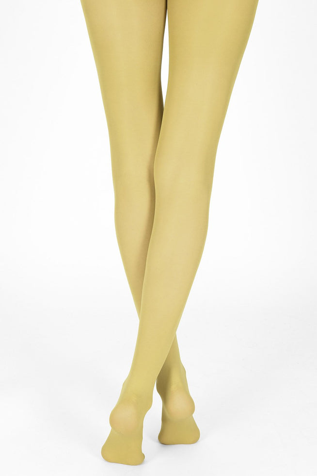 40 Den Strumpfhose - Mustard