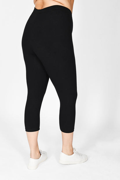 Everyday Cropped Leggings Curvy - Black