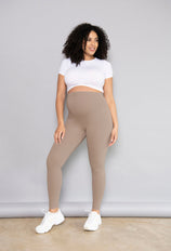 Everyday Umstandsleggings Winter High Waisted Leggings - Stone