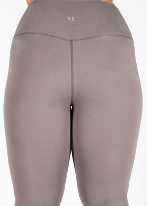 Revitalise High Waisted Leggings Curvy - Mauve