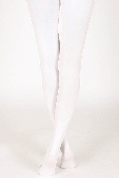 100 Den Strumpfhose - White