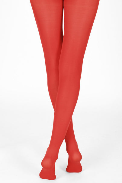 60 Den Strumpfhose - Poppy Red