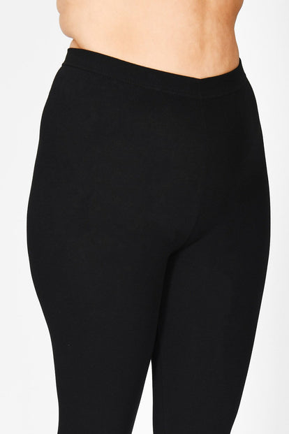 Everyday Cropped Leggings Curvy - Black