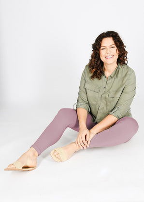 Everyday Leggings Curvy - Elderberry Purple