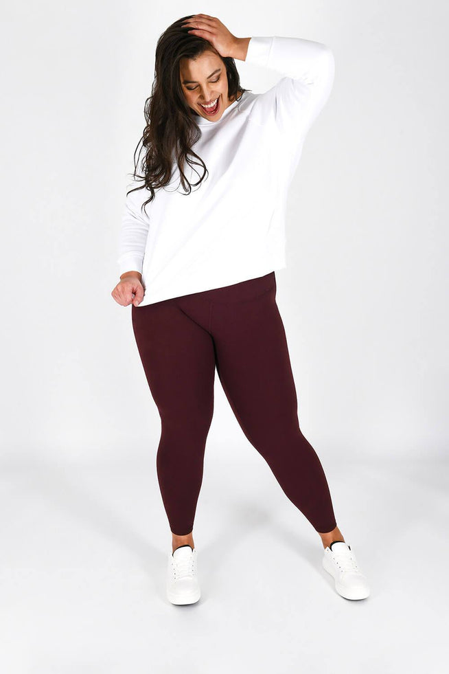 Revitalise 7/8 High Waisted Leggings Curvy - Winter Berry