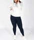 Revitalise High Waisted Leggings Curvy - Navy Blue