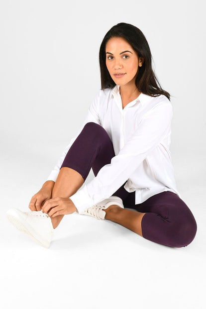 Everyday Cropped Leggings - Acai Purple