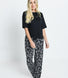 Soft Touch Pyjama Set - Black Floral