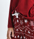 Soft Touch Pyjama Set  - Burgundy Christmas Print