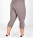 Revitalise Cropped High Waisted Leggings Curvy - Mauve