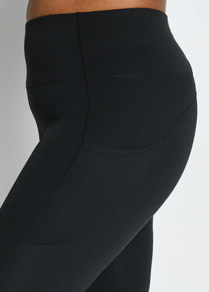 Energise 7/8 Sportleggings Kurve - Mitternachtsschwarze