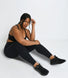 Energise High Waisted Gym Leggings Curvy - Midnight Black