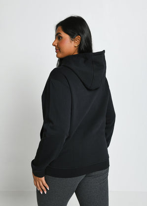 Everyday Pullover Hoodie Curvy - Black