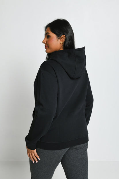 Everyday Pullover Hoodie Curvy - Black