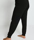 Luxus Lounge Jogginghose Curvy - Black