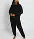 Luxus Lounge Sweatshirt Curvy - Black