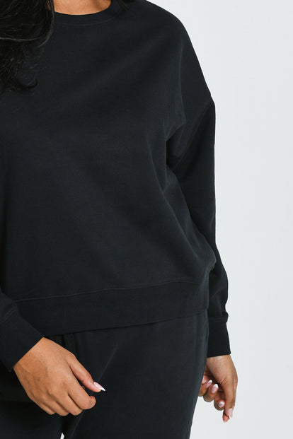 Everyday Sweatshirt Komfort Curvy - Black