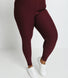 Everyday Winter High Waisted Leggings Curvy - Burgundy