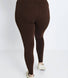 Everyday High Waisted Leggings Curvy - Chocolate Brown