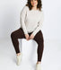 Everyday High Waisted Leggings Curvy - Chocolate Brown