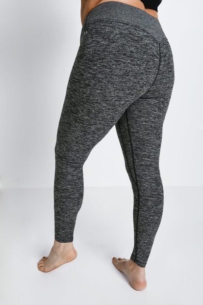 Ultimate Soft-Touch High Waisted Leggings Curvy - Dark Grey Marl