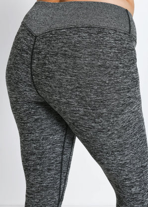 Ultimate Soft-Touch High Waisted Leggings Curvy - Dark Grey Marl