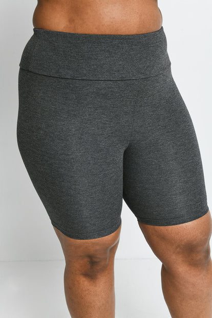 Everyday Radlerhose Lightweight Curvy - Dark Grey Marl