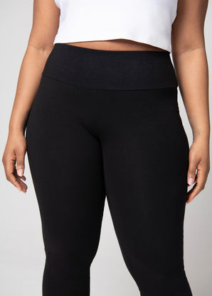 Everyday High Waisted Leggings Curvy - Black