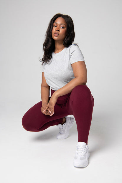 Everyday T-Shirt Curvy-Shirt - Light Grey Marl