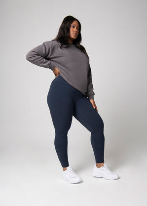 Everyday High Waisted Leggings Curvy - Infinity Blue Marl