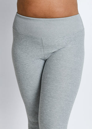 Ultimate Soft-Touch High Waisted Leggings Curvy - Light Grey Marl