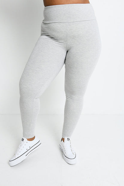 Everyday Radlerhose Lightweight Curvy - Light Grey Marl