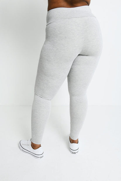 Everyday Radlerhose Lightweight Curvy - Light Grey Marl