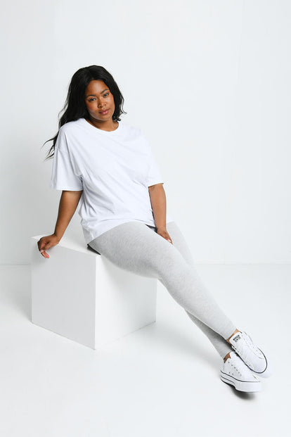 Everyday Radlerhose Lightweight Curvy - Light Grey Marl