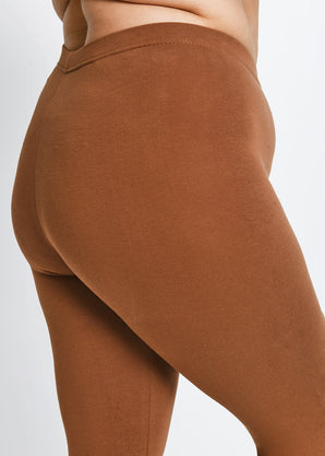 Everyday Leggings Curvy - Mocha Brown
