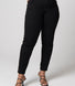 Gerippte Hose Mit Weitem Bein Curvy-Fit Mom Jeans - Black