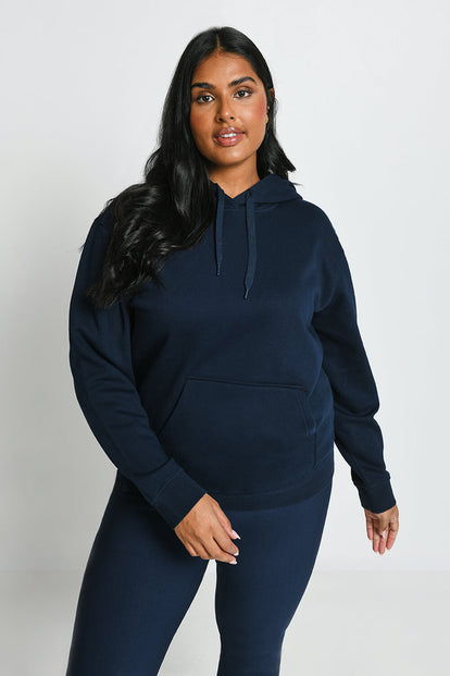 Everyday Pullover Hoodie Curvy - Navy Blue