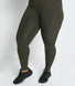Focus High Waisted Sport Leggings Curvy - Olive Green