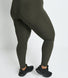 Focus High Waisted Sport Leggings Curvy - Olive Green