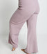 Lounge Strickhose Mit Weitem Bein - Pink