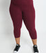 Everyday Cropped Leggings Curvy - Burgundy