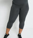 Everyday Cropped Leggings Curvy - Dark Grey Marl