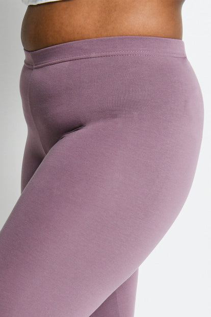 Everyday Cropped Leggings Curvy - Elderberry Purple