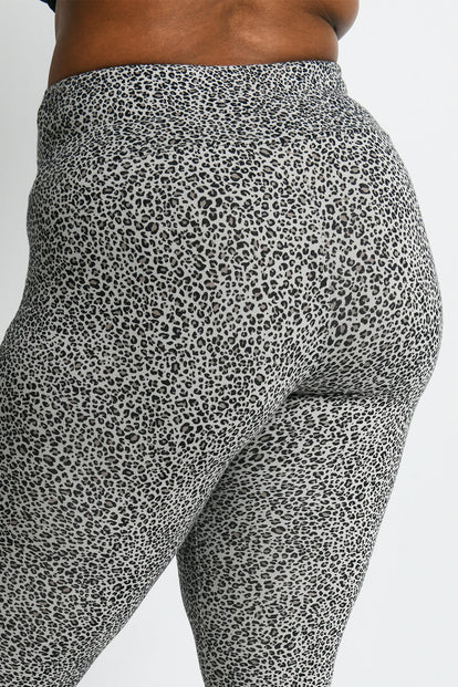 Everyday High Waisted Leggings Curvy - Leopard Print