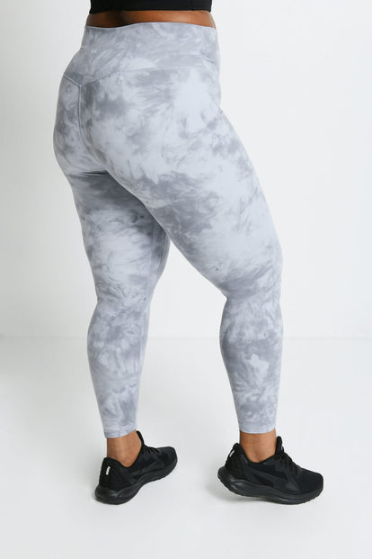 Revitalise 7/8 High Waisted Leggings Curvy - Sky Grey Tie Dye