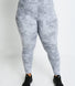 Revitalise High Waisted Leggings Curvy - Sky Grey Tie Dye